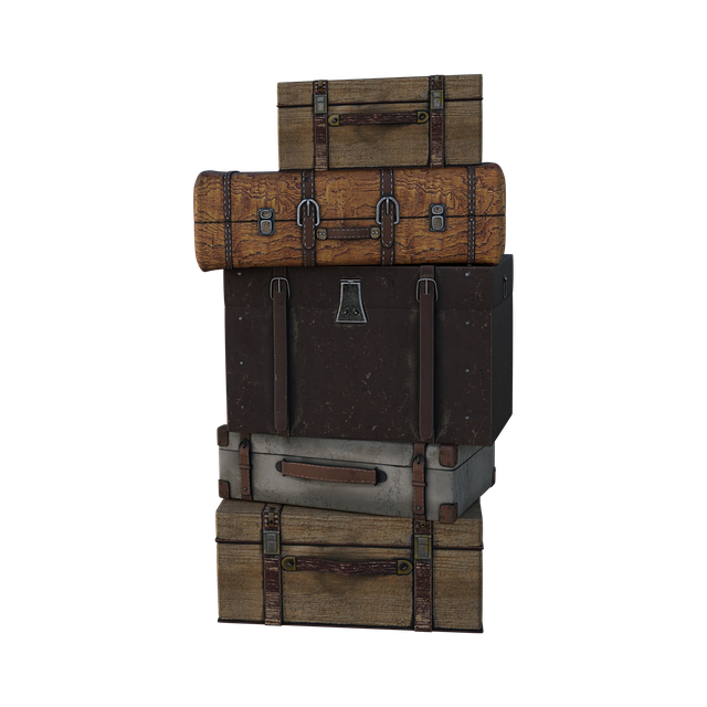 Free trunks stacked old illustration
