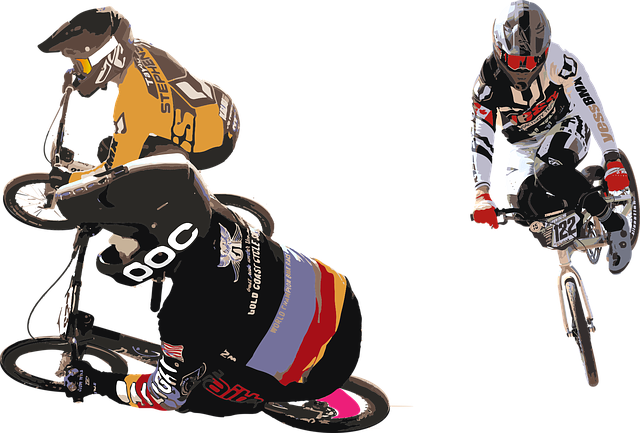 Free bmx racing cycling vector