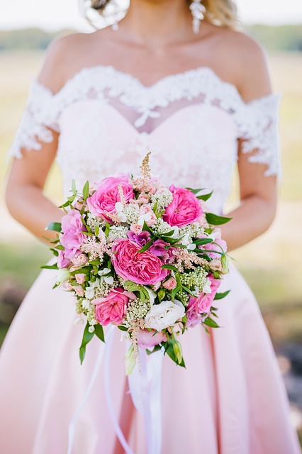 Boda, Hermosas Flores, Fondo De La Flor