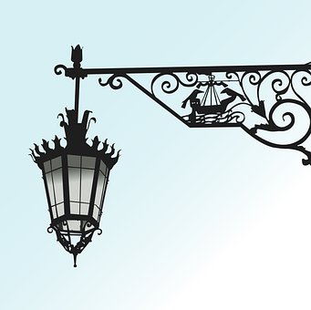 Lygtepæl, Lanterne, Gade, Gammel