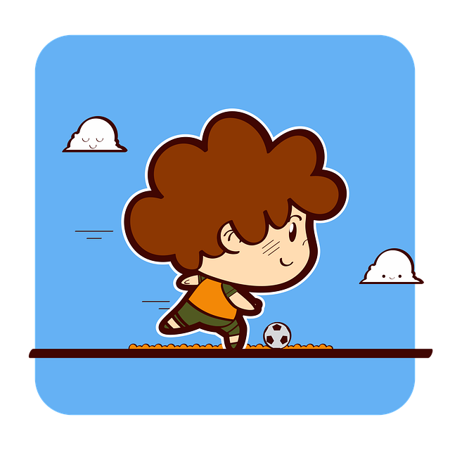 Free football sport boy vector