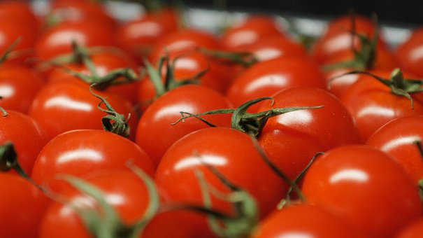 Tomates, Verduras, Rojo, Comida