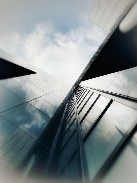 Horizont, Wolkenkratzer, Reflexionen