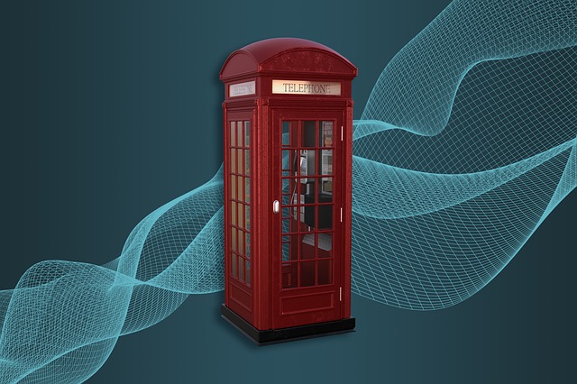Free communication technology networking illustration
