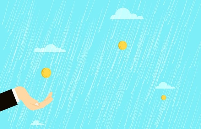 Geld, Regen, Dollar, Lotterie, Geschäft