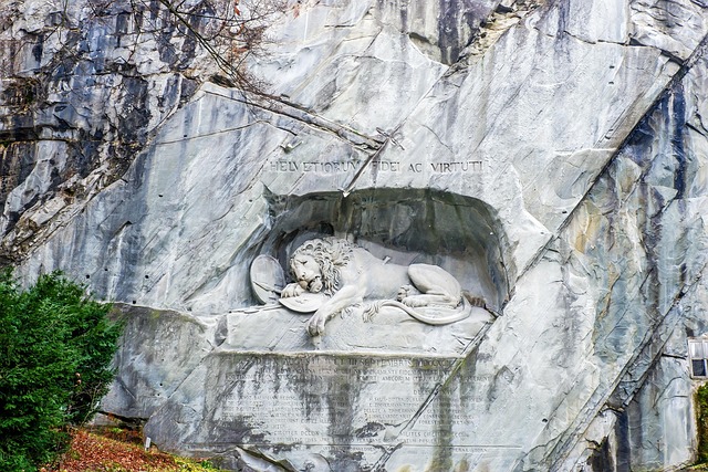Schweiz, Lucerne, Lion Monument