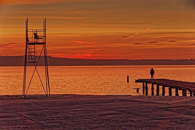 Free Sunset Sea photo and picture