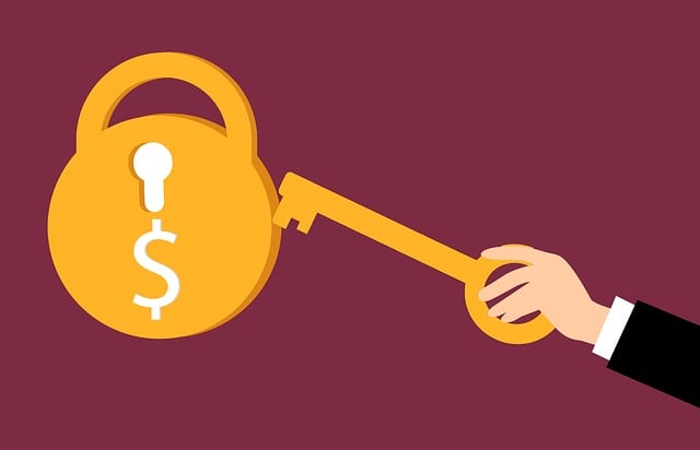 Free money key wealth illustration