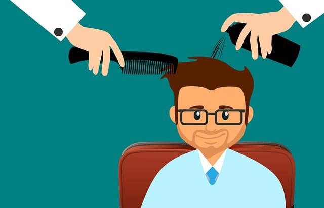 Free hair man salon illustration