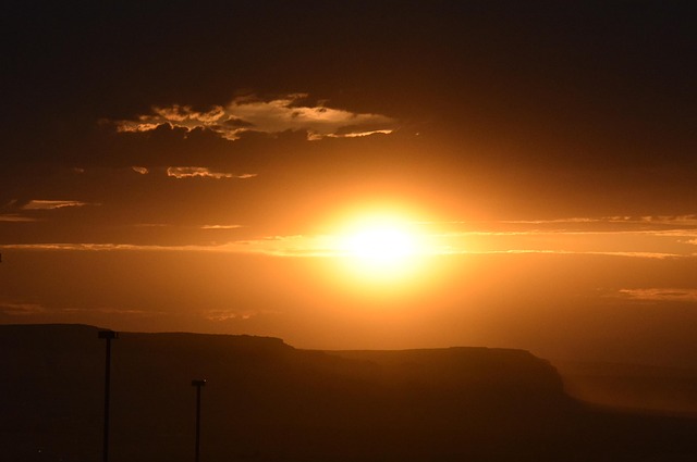 Monument Valley, Solnedgang, Landskab