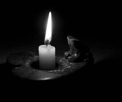 Luz, Luz De Vela, Vela, Ambiente, Noite