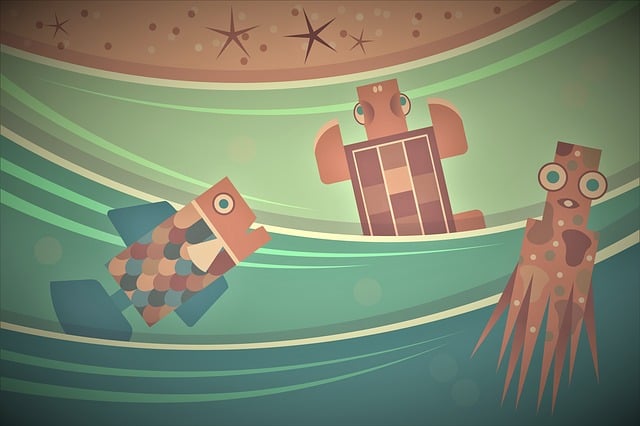Download Sea Creatures, Stylized, Turtle. Royalty-Free Stock ...