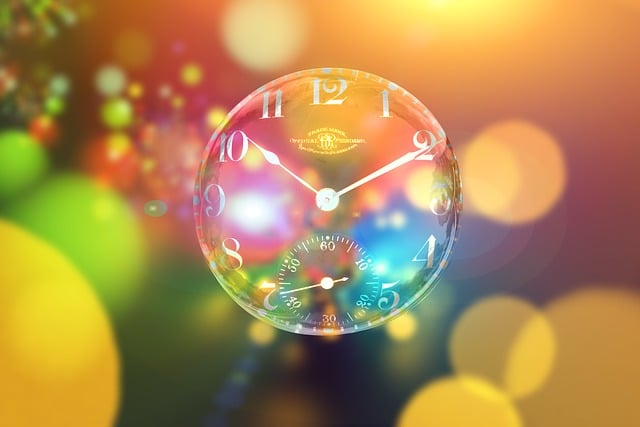 Free clock bokeh time out illustration