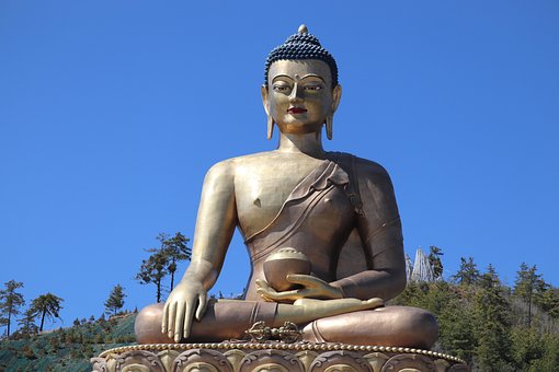 Buda, Paz, Histórico, Butão, Índia