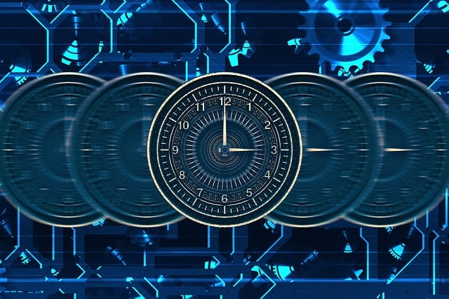 Free time machine gears illustration