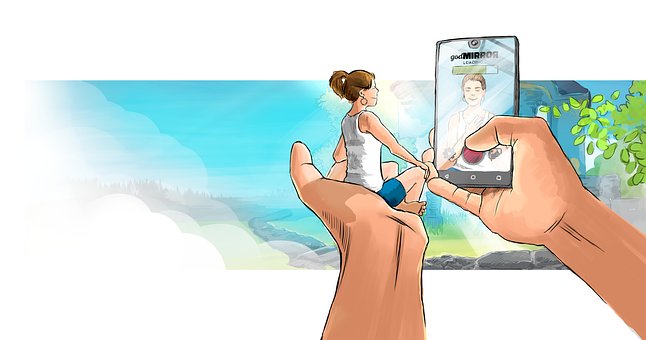 Free Girl Prayer illustration and picture