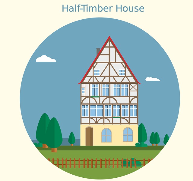 Holzfachwerk, Fachwerkhaus, Haus
