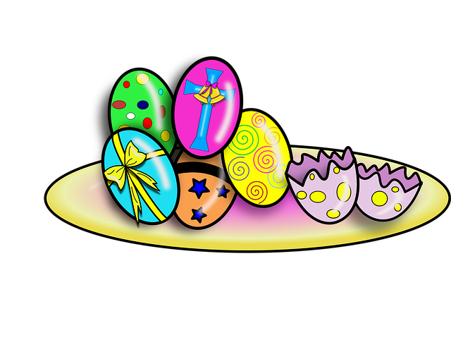 Free easter egg color illustration