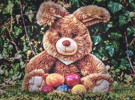 Wielkanoc, Easter Bunny, Kolorowy, Kolor