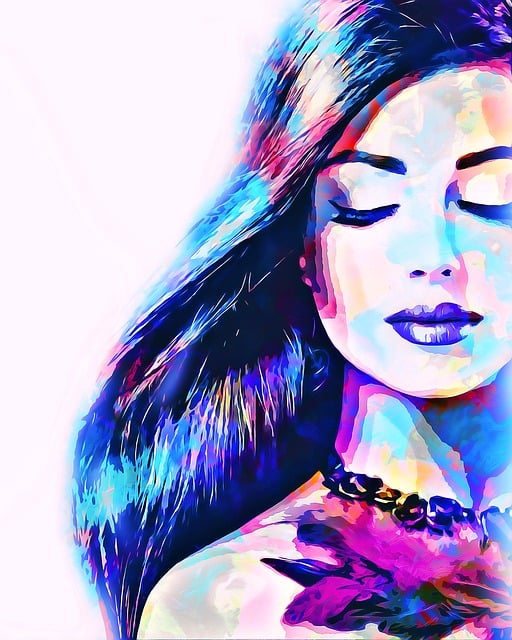 Free woman face female illustration