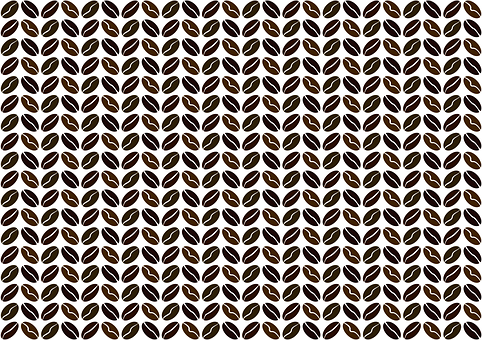 Kaffee, Bohnen, Muster, Illustrator