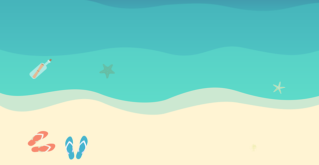 Free beach nature sea illustration