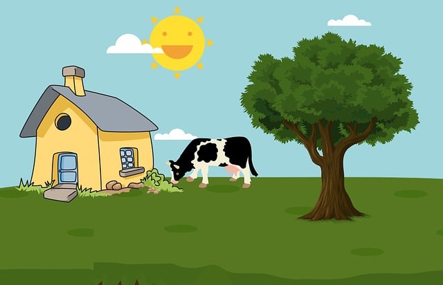 Free Farm Cow illustration and picture