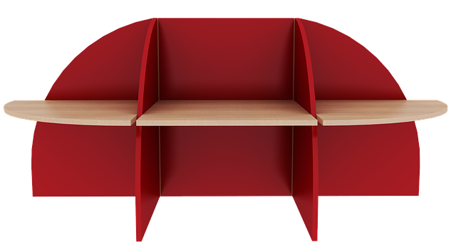 Free desk red wood illustration