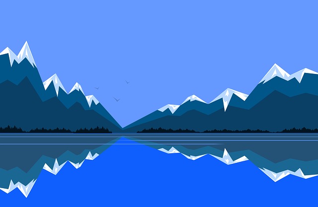 Free environment mountains landscape illustration