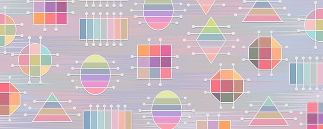 Free pastels shapes geometric illustration