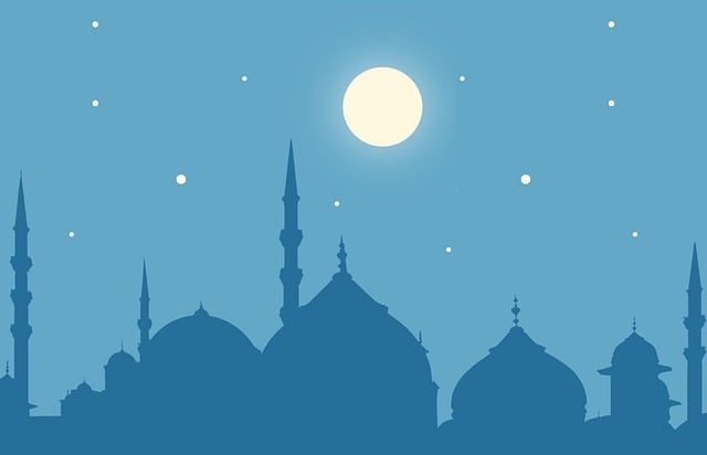Free ramadan kareem moon illustration