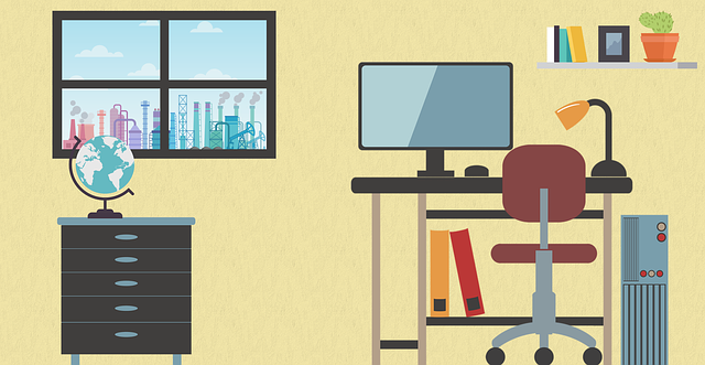 Free workroom office design of workroom illustration