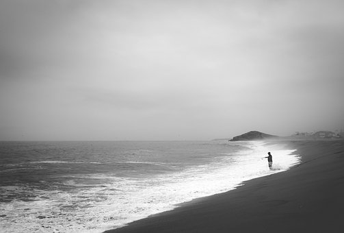 Strand, Sand, Hav, Ocean, Sommer, Himmel