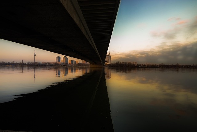 Free Bridge Sunset photo and picture