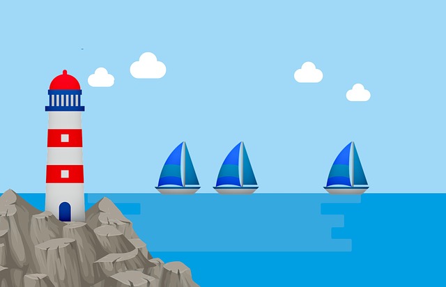 Vuurtoren, Zee, Kust, Marinier, Oceaan
