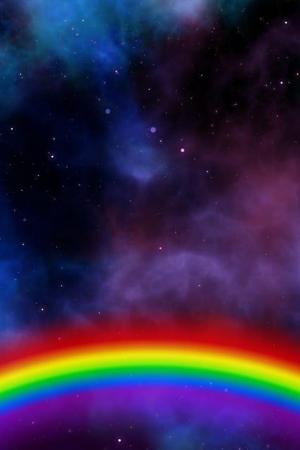 Free galaxy rainbow universe illustration