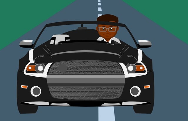 Free car driving african illustration