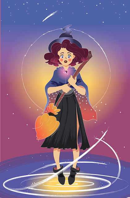 Free witch magic fabulously illustration