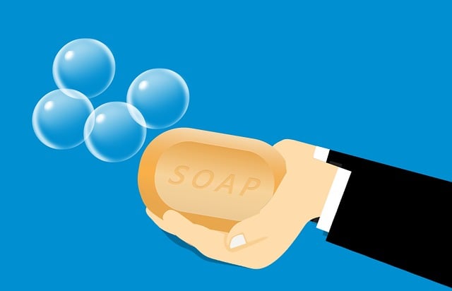 Free soap washing hand illustration