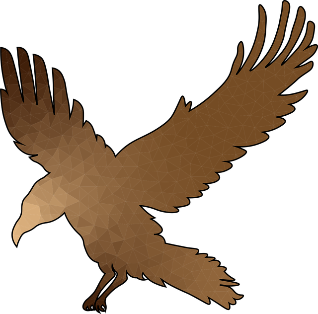 Free crow flight bronze vector