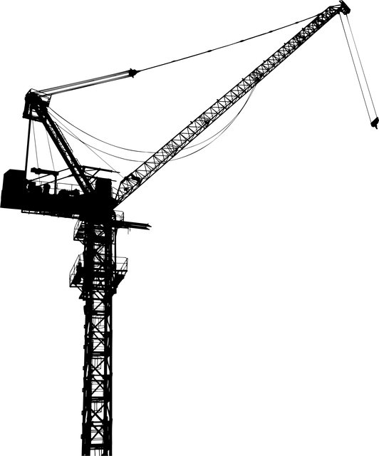 Free crane industrial silhouette vector