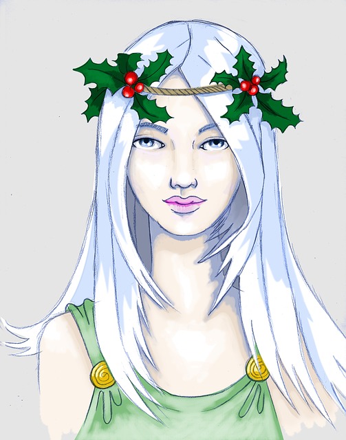 Free Woman Winter illustration and picture