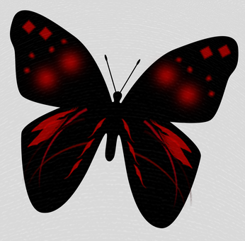 Free Butterfly Black And Red illustration and picture