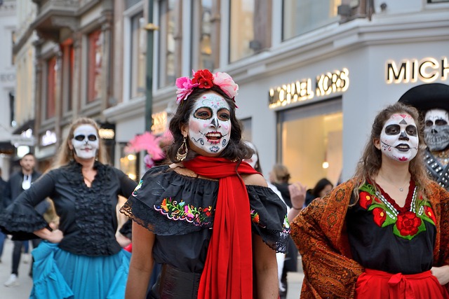 mexican, festival, culture, traditional, dead, skull, decoration, celebration, religion, day of the dead, dance, street, oslo, norway