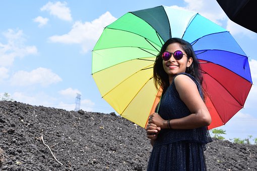 Modal, Blue, Umbrella, Beach, Vacation