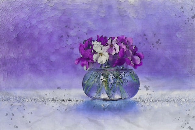 Free violet nature small illustration
