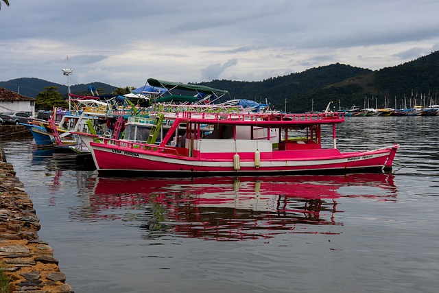 Free Boat Waterfalls photo and picture