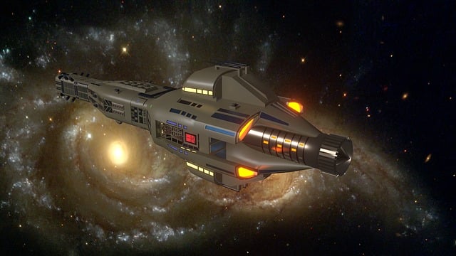 Free vessel spatial space illustration