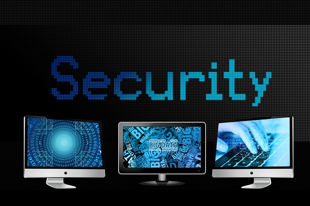 Free monitor security data illustration