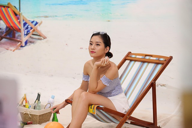 Free Girl Beach photo and picture